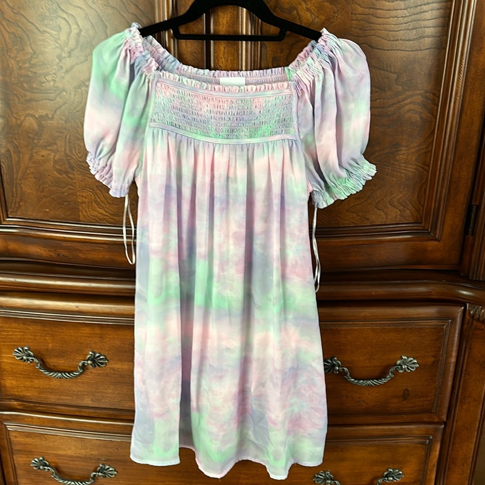 Multi-colored skort dress. NWOT. Size S.